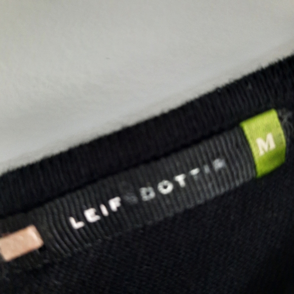 Anthropologie Leifsdottir Sweater Blouse with Leopard Print Sleeves - Picture 6 of 7